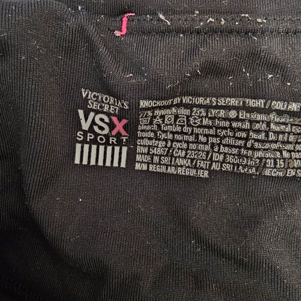 Victoria's Secret vsx sports leggings black medium gym workout - Picture 4 of 4